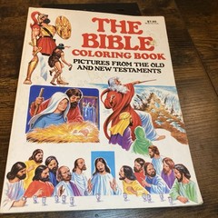 The Bible Coloring Book Jesus Mary Creative Child 1991 Vtg – 156 Unused Pages