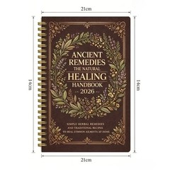 The Natural Healing Handbook, Spiral-Bound Guide for Herbal Remedies and Natural