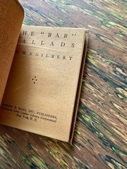 1921 Small Book Bab Ballads W.S. Gilbert Classic Literature NY Little Leather