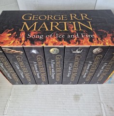George R.R. Martin A Song of Ice and Fire 7 Book Box Set Never Read Like New