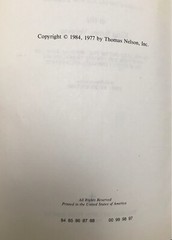 Holy Bible KJV Thomas Nelson Dictionary Concordance 1984