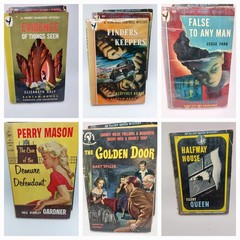 Noir Books Vintage Lot Of 6 Mystery Detective Various Authors And Years