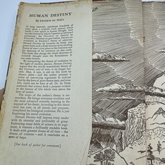 Human Destiny Lecomte du Nouy Hardcover 1947 Longmans Green and Co.