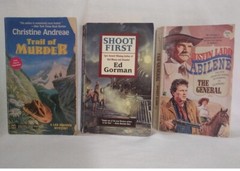 Western Book Lot/3 – Trail of Murder / Shoot First / The General Ppb