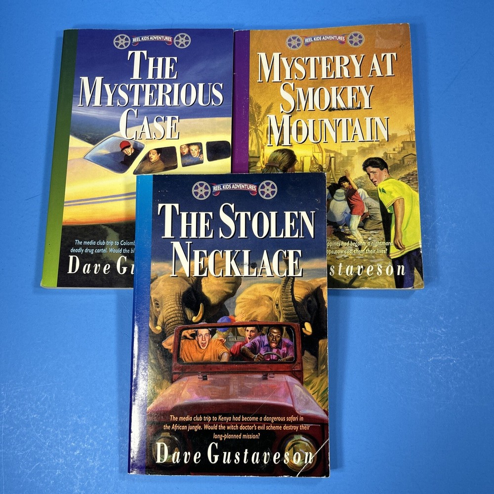 Dave Gustaveson Reel Kids Adventures Series Lot 3 Mystery Stolen Case