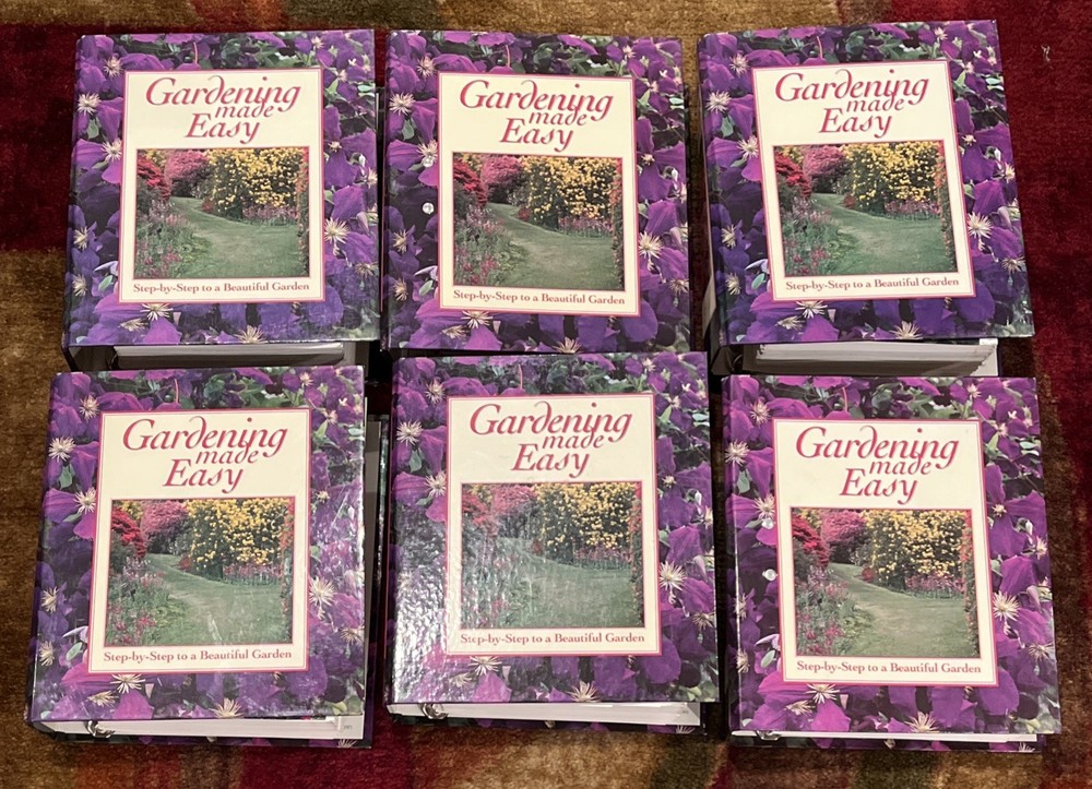 GARDENING MADE EASY Binder Step by Step Guide Ring Bound 6 Binders 1-12 Groups