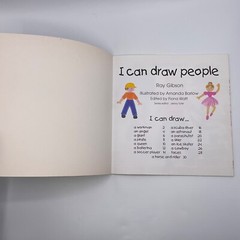 I Can Draw People & How to Draw People Lot of 2 Paperback Books Usborne Levy Kid