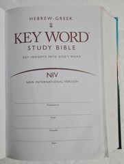 Hebrew-Greek Key Word Study Bible NIV Zodhiates & Baker AMG Publishers 1996