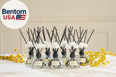 Reed Diffuser Set 6.7Oz (200Ml) Jasmine Scented Diffuser with Sticks Home Fragra