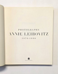 Annie Leibovitz: Photographs 1970-1990 First Editon Harcover Book Dust Cover