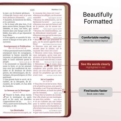 Red Louis Segond French Bible LARGE Print – LSG Bible Rouge en Français by SP