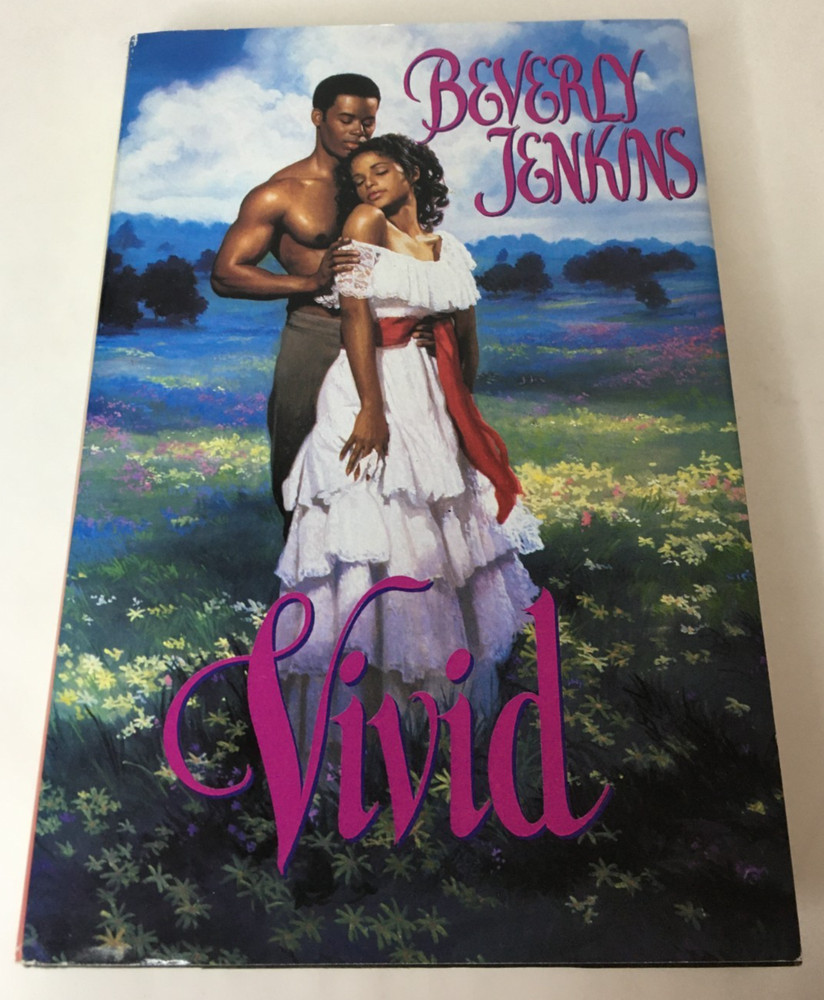 VIVID by BEVERLY JENKINS – VINTAGE 1995 HARDCOVER BOOK AVON ROMANCE – RARE