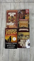 Western Action Adventure Lot of 8 Paperback 2 Books Each Nye Judd Floren Dalton