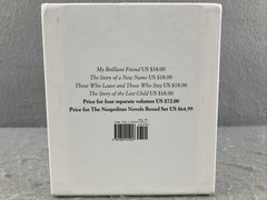 The Neapolitan Novels box set by Elena Ferrante (Europa Editions, paperback) 1-4