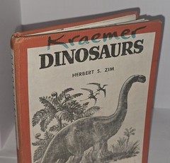DINOSAURS True First Edition 1954 by Herbert S Zim Hardcover RARE School Library