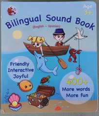English Spanish Bilingual Sound Book Pictionary for Kids 3+