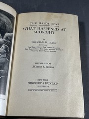 What Happened at Midnight by Franklin W. Dixon HC Hardy Boys Mystery Stories