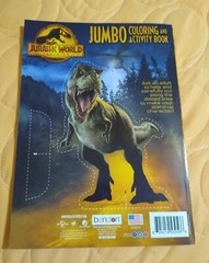 Jurassic World Dinosaurs Coloring/Activity Book with Tear/Share Pages 🆕🆓ship!