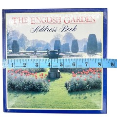 The English Garden Address Book Hardcover By Four Seasons Publishing 8.5 in Blue