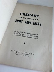 Vintage 1943 Prepare for the official U.S. Army-Navy Tests Book 192 Pages