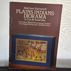 Matthew Kalmenoff Plains Indians Diorama to Cut & Assemble PB Illustrated 1975