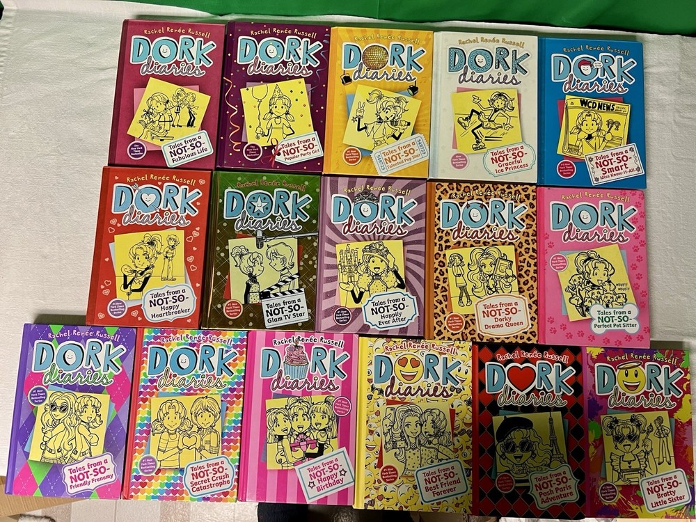 Set of 1-16 Dork Diaries Hardcover Books by Rachel Renee Russell Lot Series