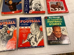 Vintage Football Books & Record Guides Lot – 11 Mid-Century Titles (1930s-1960s)