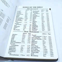 1996 HOLMAN SUPER GIANT HOLY BIBLE Imitation Black Leather Conc & Maps