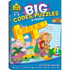 Big Codes, Puzzles & More – Paperback By Staff, School Zone – GOOD