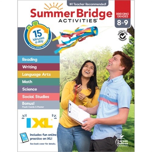 Summer Bridge Activities, Grades 8 – 9 (Paperback or Softback)