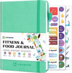 Food and Fitness Journal Hardcover Wellness Planner Workout Journal for Women…