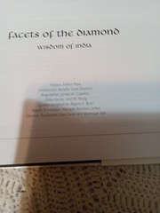 Facets of the Diamond Wisdom of India HCDJ 1994