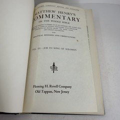 Matthew Henry’s Commentary on the Whole Bible Complete 6 Volume Set Revell HC