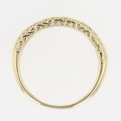 .20ctw Diamond Pavé Milgrain Scroll Wedding Band Ring 14k Yellow Gold Size 5