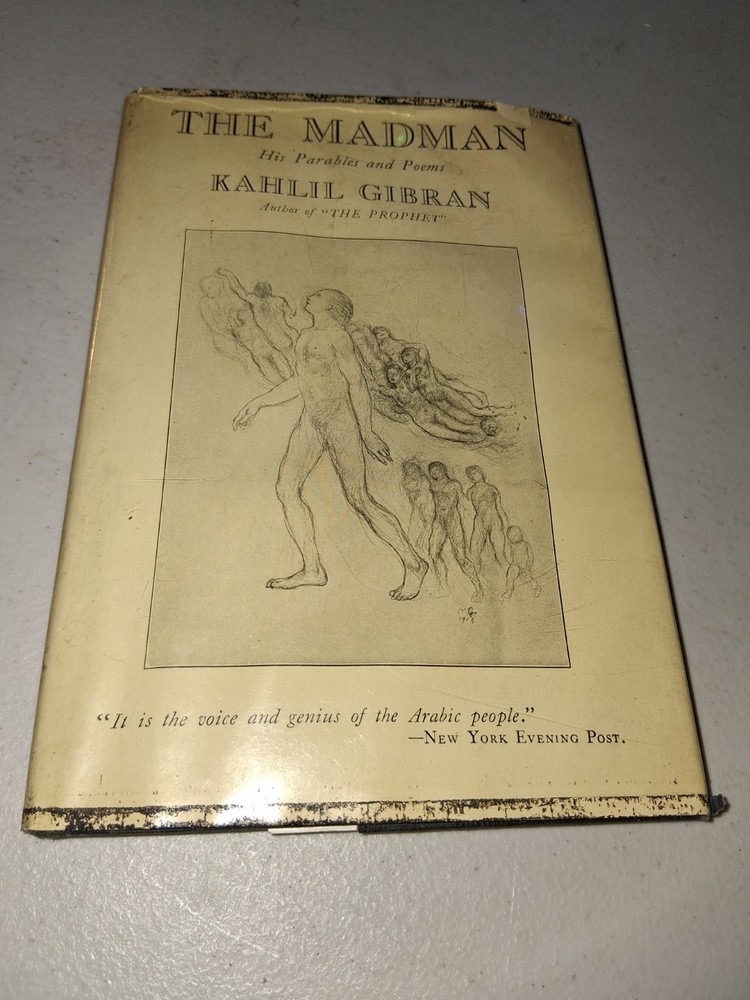 The Madman His Parables and Poems by Kahlil Gibran (1947 Hardcover) 10th Print
