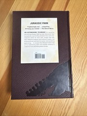 Jurassic Park By Michael Crichton Deluxe Faux Leather Dinosaur Skin Edition New