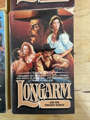 4 paperbacks by Tabor Evans – Longarm Novel + 105, 217 and 223