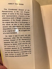 THE CONDENSED GOSPEL OF SRI RAMAKRISHNA According To M SC 1987
