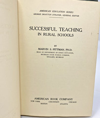 1922 Successful Teaching in Rural Schools Pittman Vintage HC Education Book