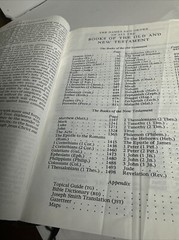 Holy Bible King James Version cross section reference as shown