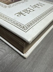1978 Regency Holy Bible King James Version Red Letter Illustrated Leather 11.5″