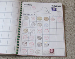 1971 POSTMARKS An Album of United States of America Post Office Mark Some Stamps