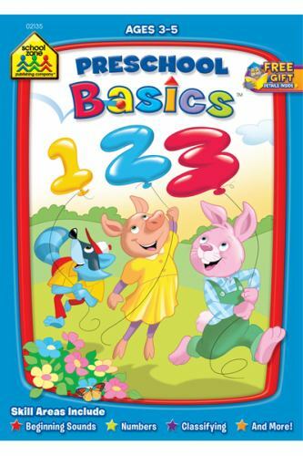 School Zone Preschool Basics Workbook: 32- paperback, School Zone, 9781589474352