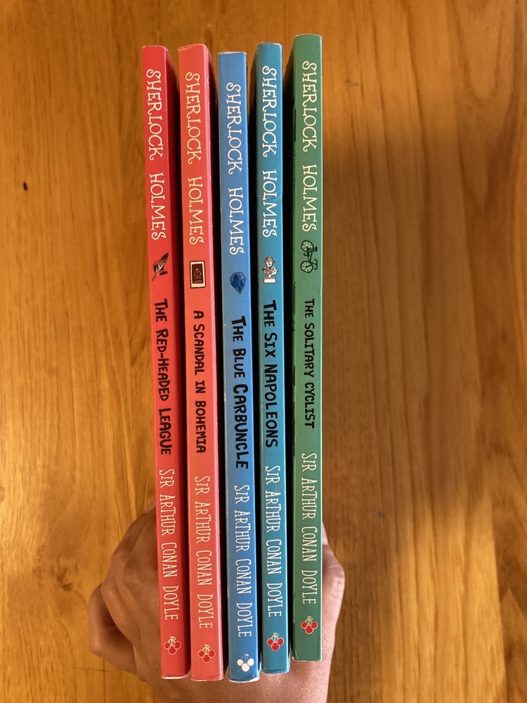 Kids Sherlock Holmes Book Lot EUC Sweet Cherry Publishing Homeschooling Classic