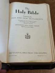 1940’s Bible King James National Bible Press Self Pronouncing