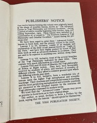 Advanced Course in Yogi Philosophy and Oriental Occultism Yogi Ramacharaka 1966