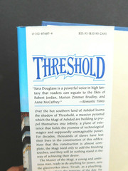 THRESHOLD True 1st ed SARA DOUGLASS  1997 Hardcover HCDJ unread 448 pages