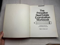 Princeton Real Estate Examination Workbook Ralph Palmer 1979 Study Guide Real