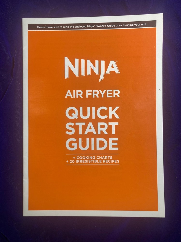NINJA AIR FRYER QUICK START GUIDE RECIPES COOKBOOK 30 PAGES