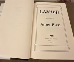 Lasher Second Book Lives Mayfair Witches Anne Rice Book First Edition Knopf HC